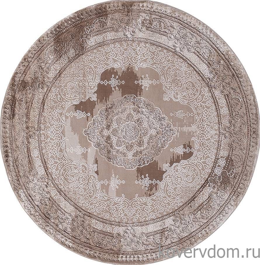 Ковер ARMINA 03704A BROWN / BROWN Круг