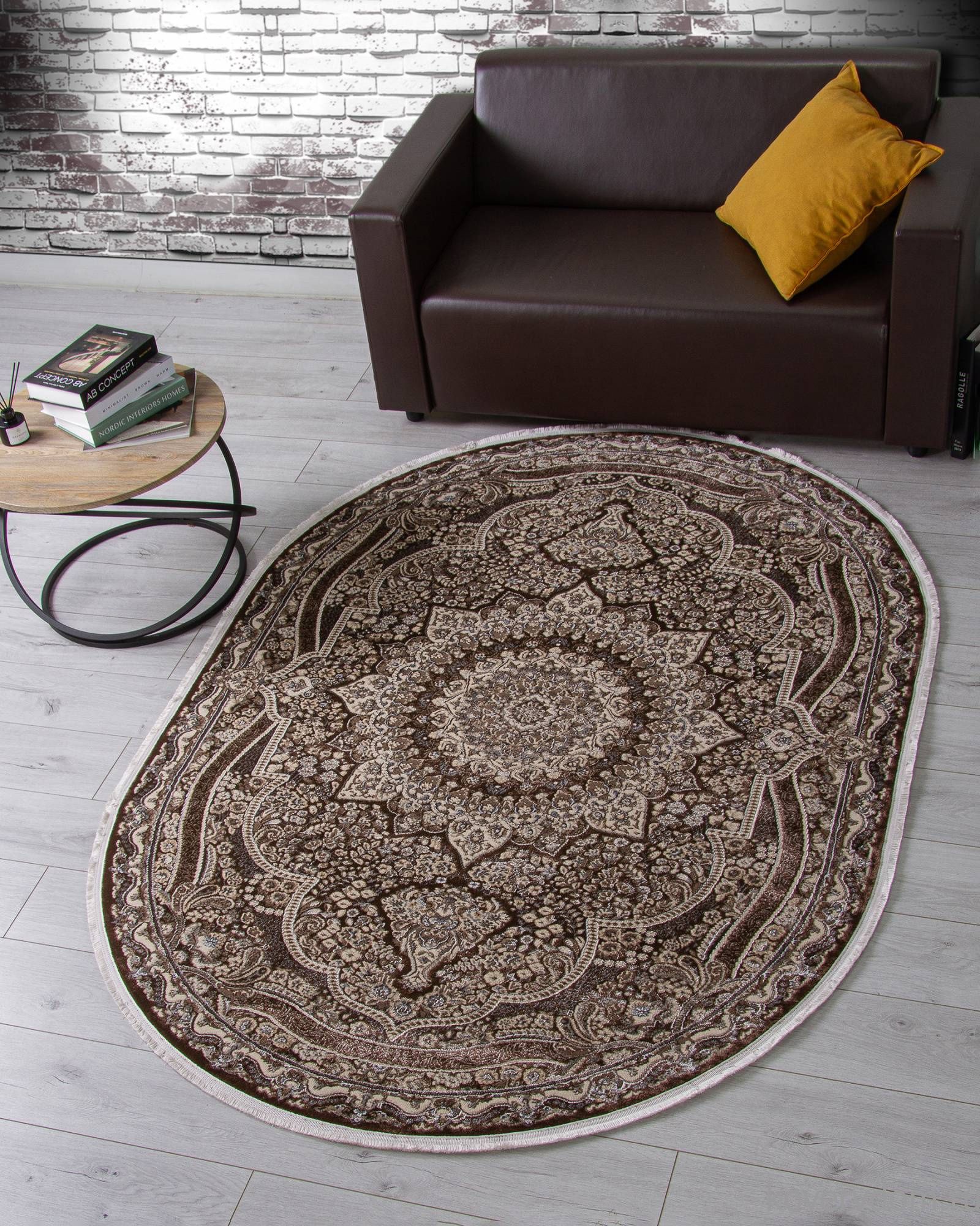 Ковер DOLCE D415 BROWN Овал