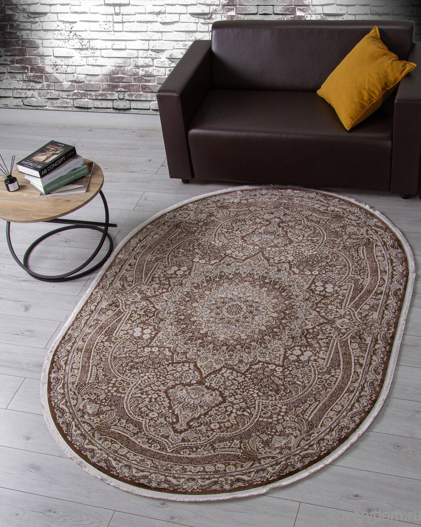 Ковер DOLCE D415 BROWN Овал