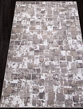 Пушистый овальный ковер RICHI 8671 GRAY