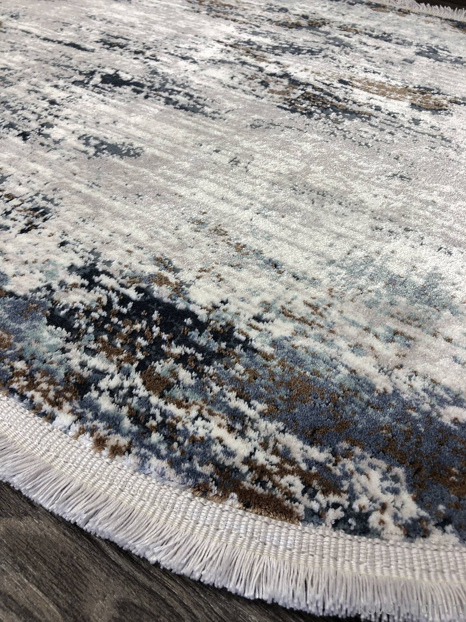 Ковер DOKU 9347H BLUE / CREAM Овал Ковер DOKU 9347H BLUE / CREAM Овал