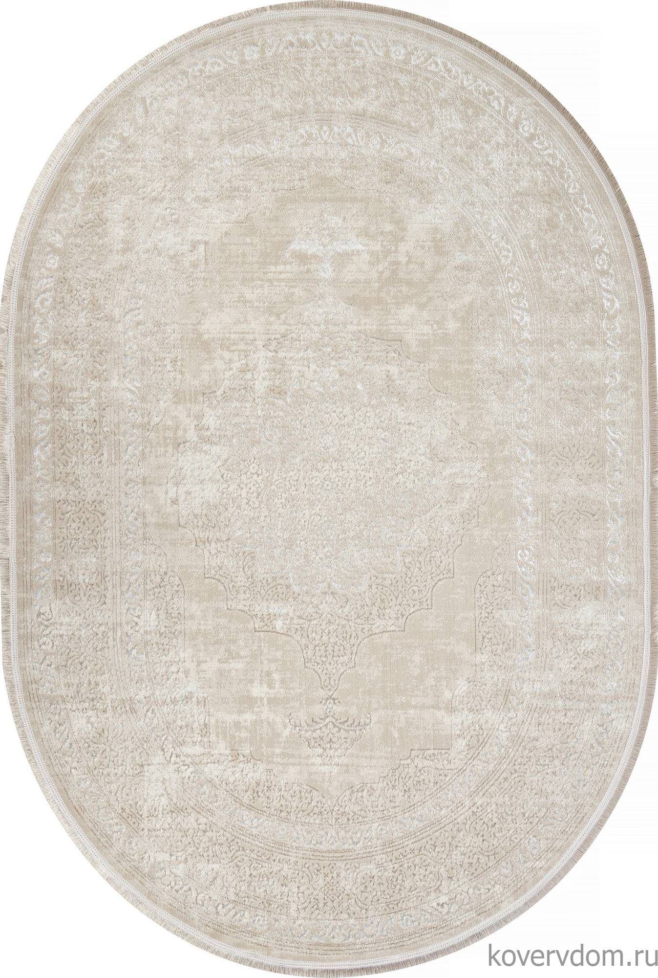 Ковер MIKONOS F566AF CREAM / CREAM Овал Ковер MIKONOS F566AF CREAM / CREAM Овал