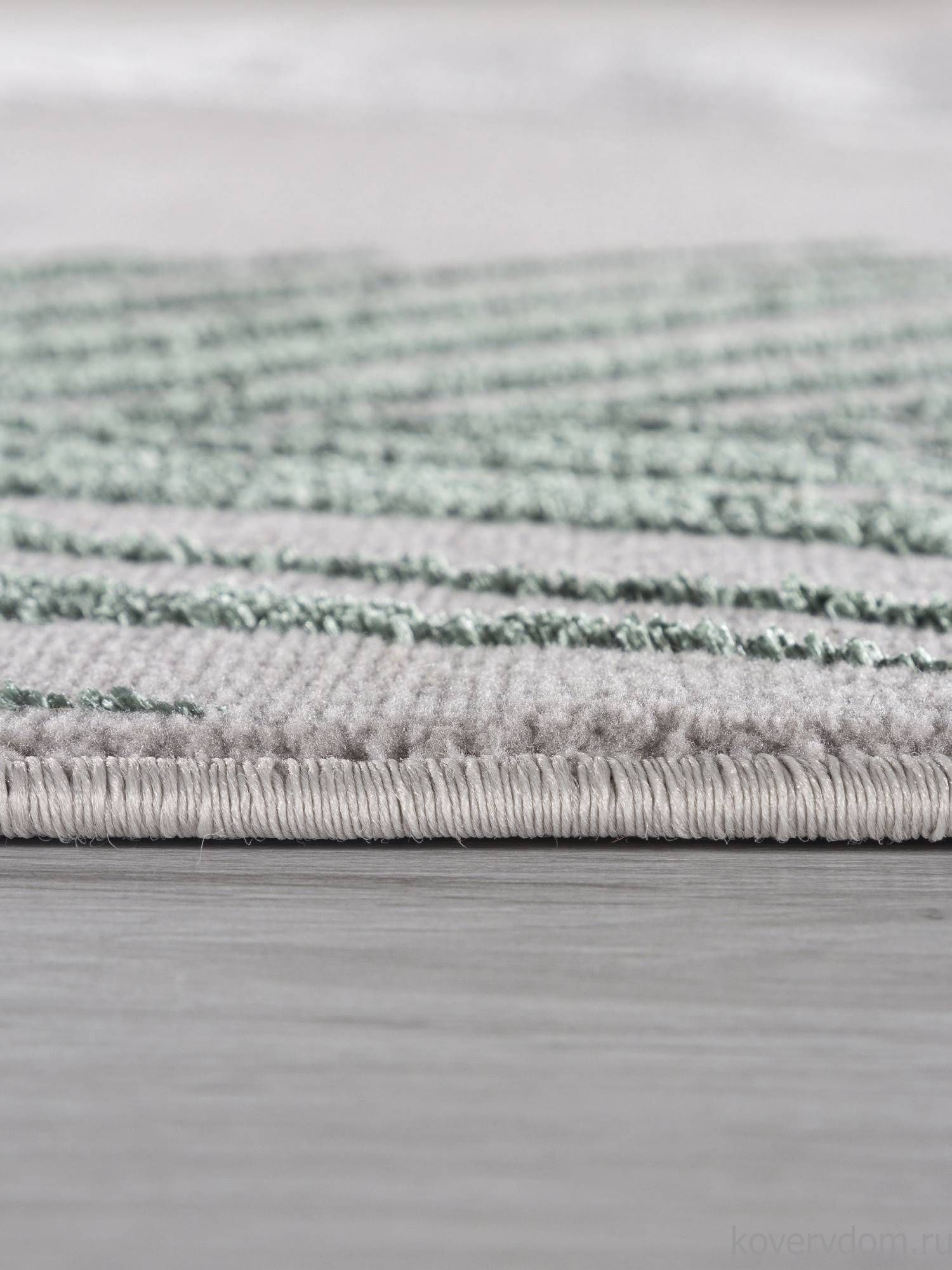 Ковер LIMAN F167 GRAY-D.GREEN Овал