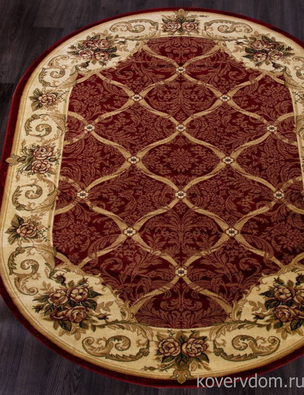 Ковер OLYMPOS D468 RED Овал Ковер OLYMPOS D468 RED Овал