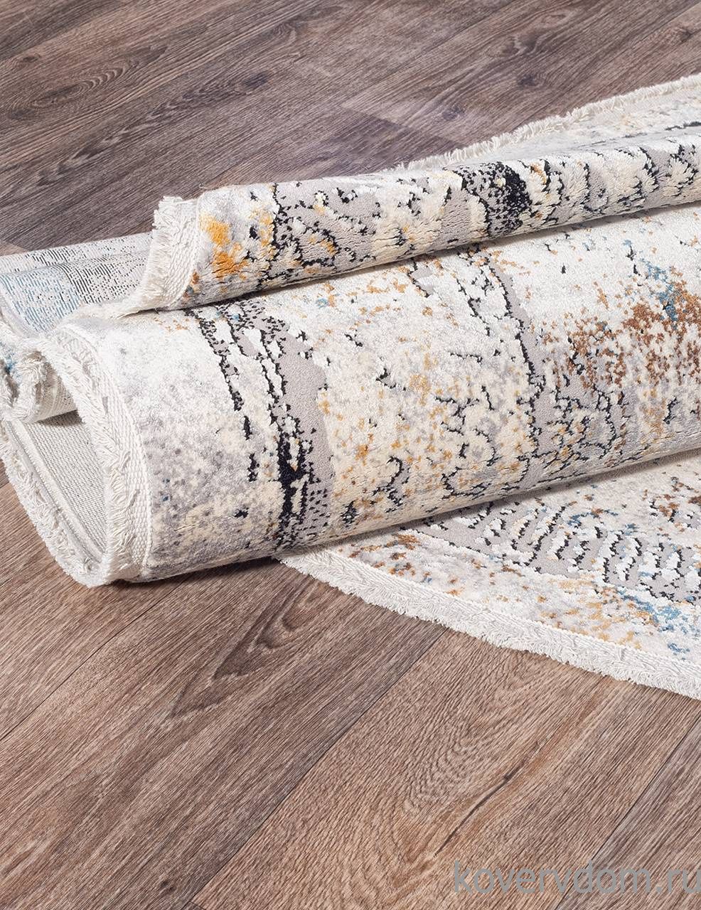 Ковер ERVA 18106 L.GRAY / D.GRAY Овал