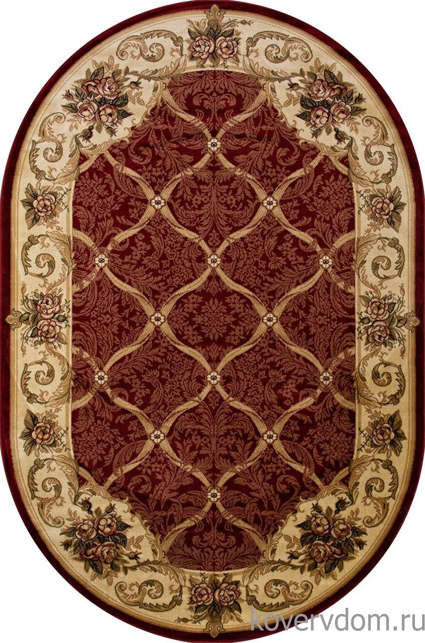 Ковер OLYMPOS D468 RED Овал Ковер OLYMPOS D468 RED Овал