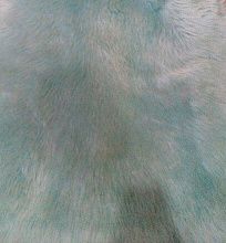 Пушистый круглый овчина одношкурная BLUE 01SS 8006