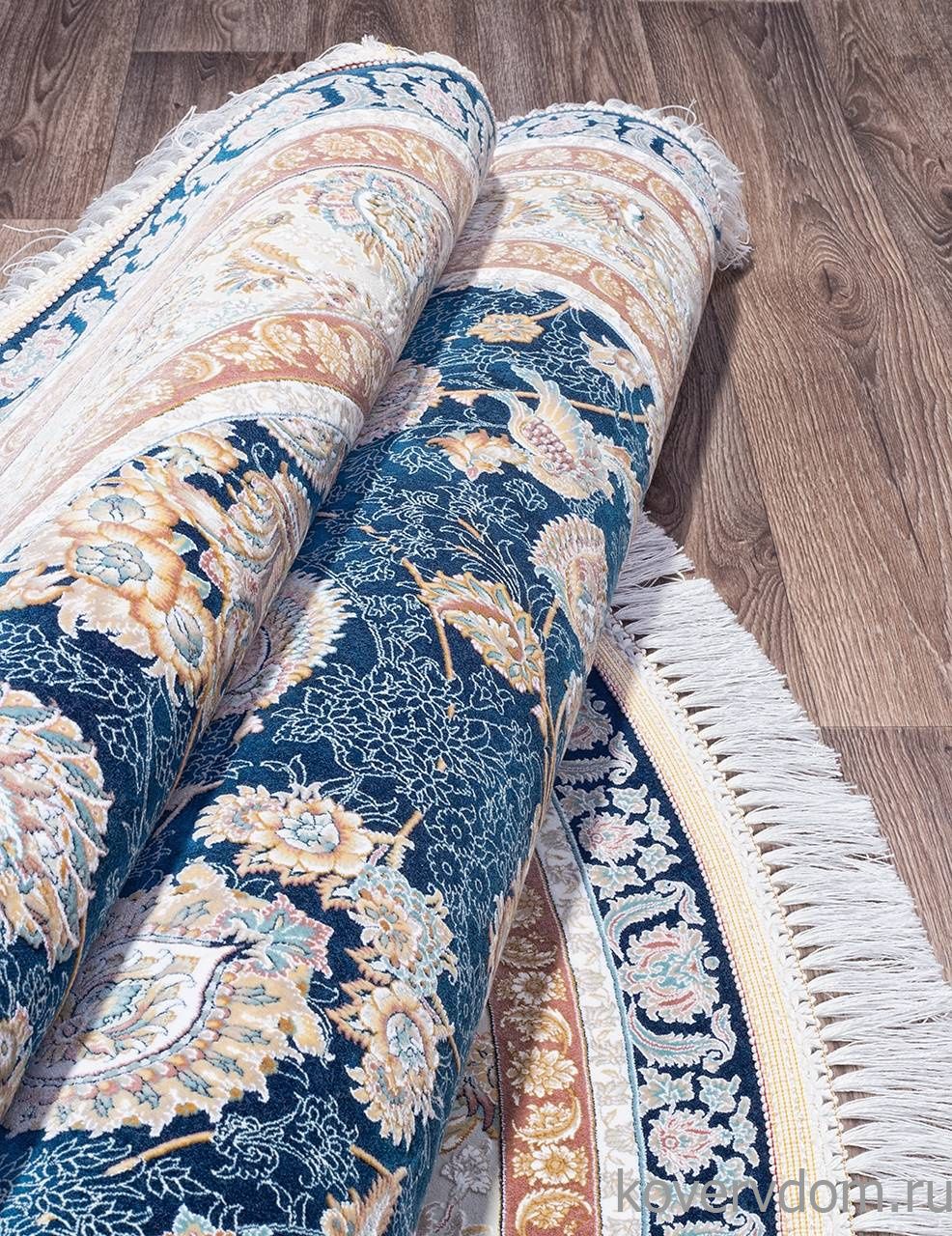 Ковер FARSI 1500 G136 DARK BLUE Круг Ковер FARSI 1500 G136 DARK BLUE Круг