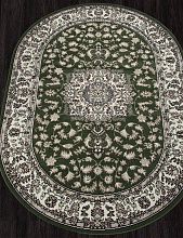 Ковер в комнату GAVANA-A D412 GREEN Овал