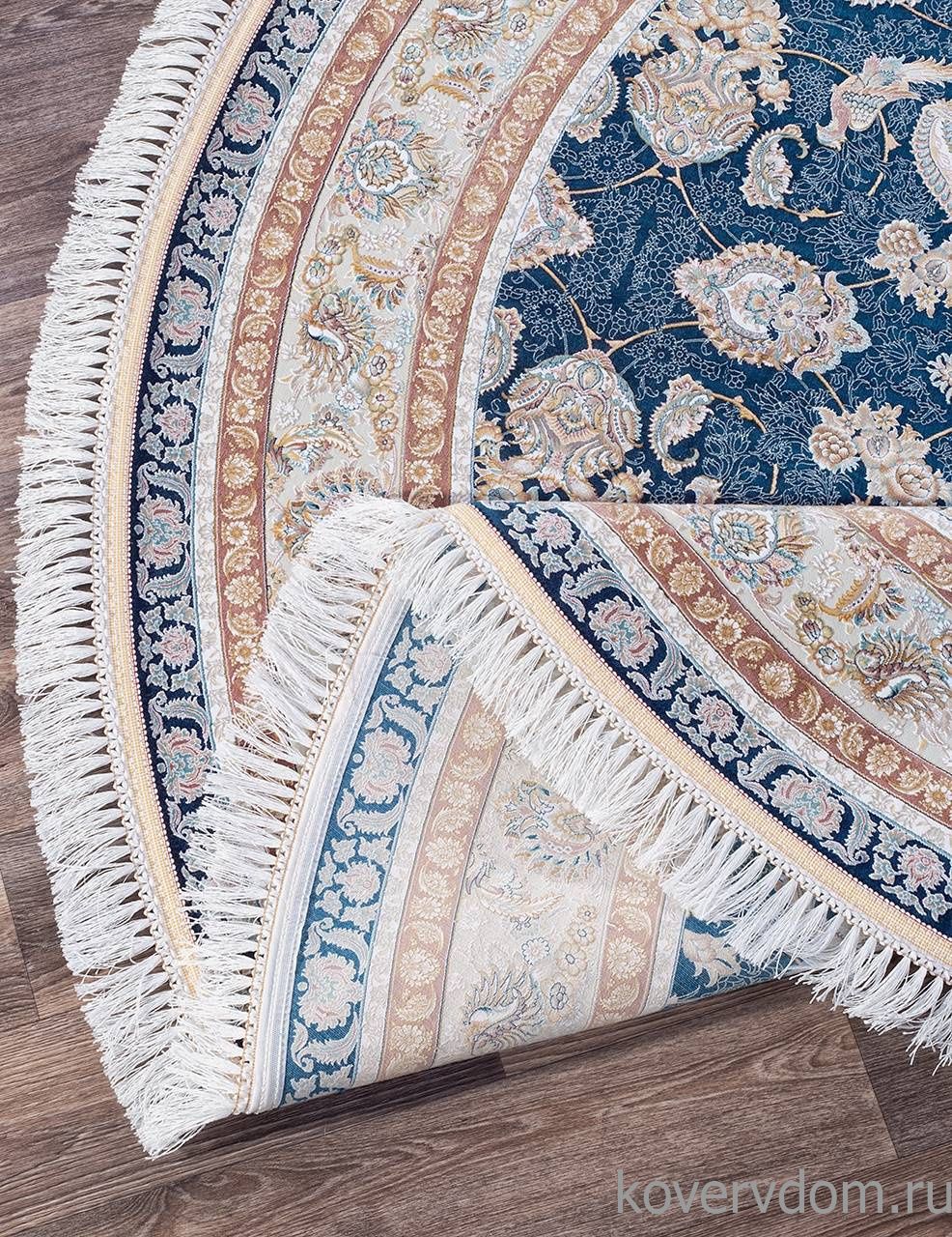 Ковер FARSI 1500 G136 DARK BLUE Круг Ковер FARSI 1500 G136 DARK BLUE Круг