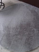 Круглый ковер в зал RABBIT LUXE PX2001 SILVER Круг
