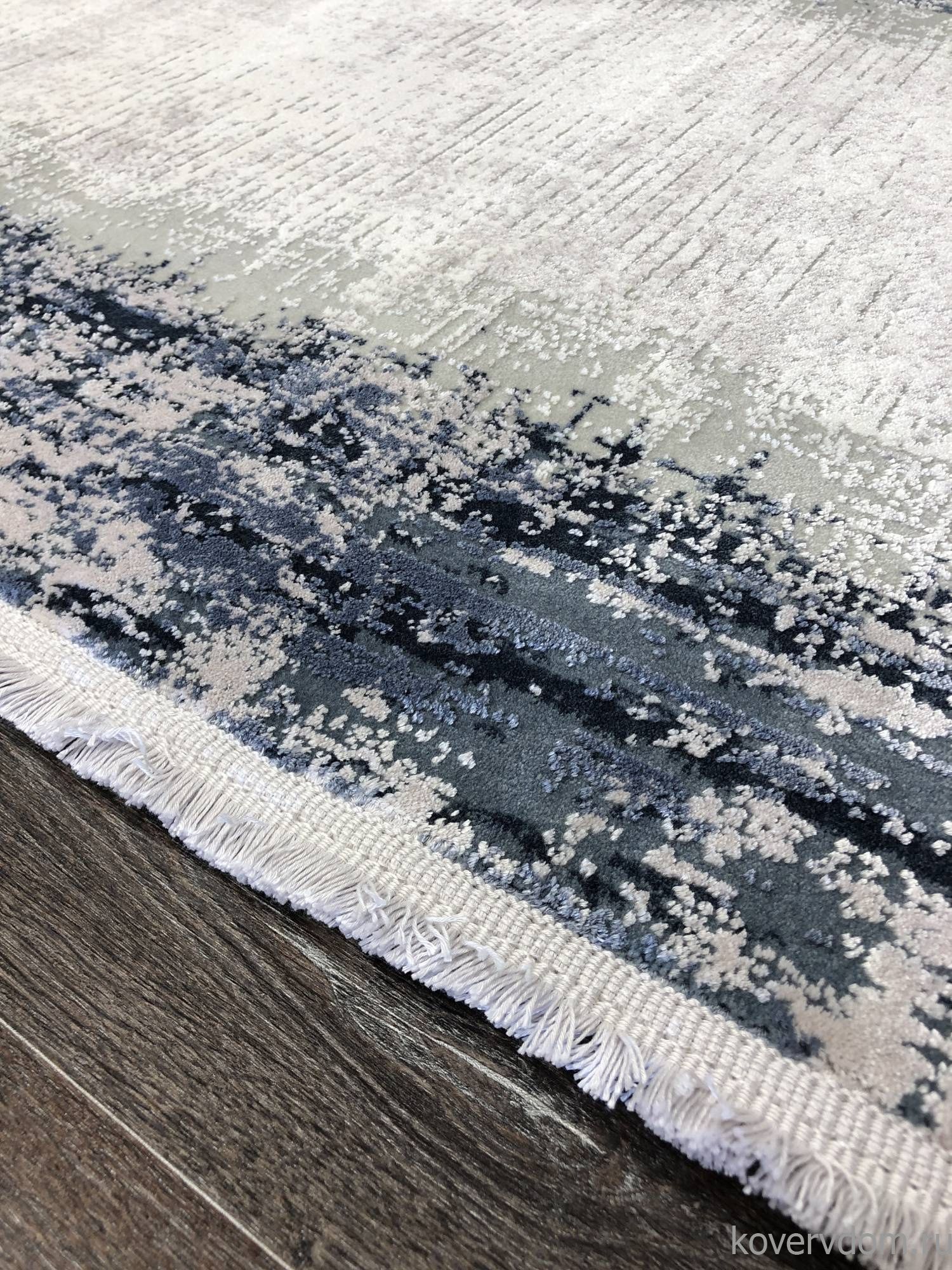 Ковер DOKU 9348H BLUE / CREAM Овал Ковер DOKU 9348H BLUE / CREAM Овал