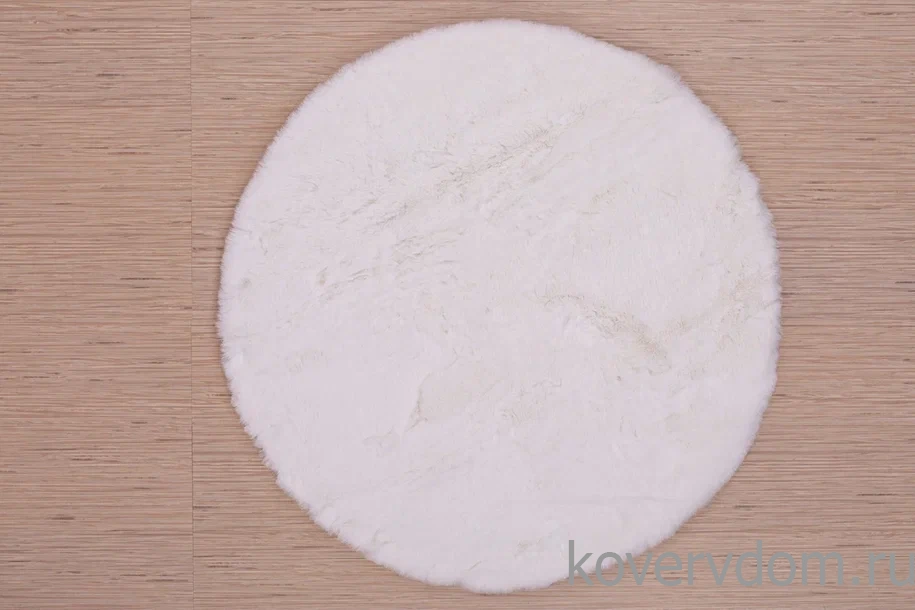 Ковер из искусственного меха Krolik 1000A T1120_CREAM круг Ковер из искусственного меха Krolik 1000A T1120_CREAM круг