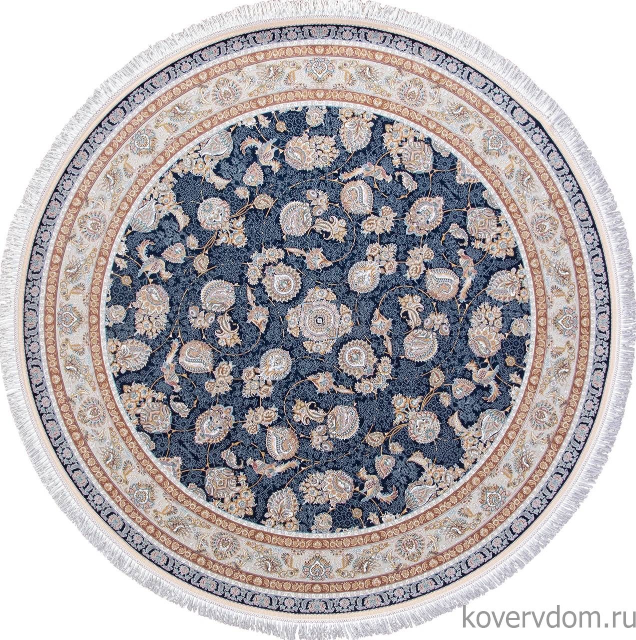 Ковер FARSI 1500 G136 DARK BLUE Круг Ковер FARSI 1500 G136 DARK BLUE Круг