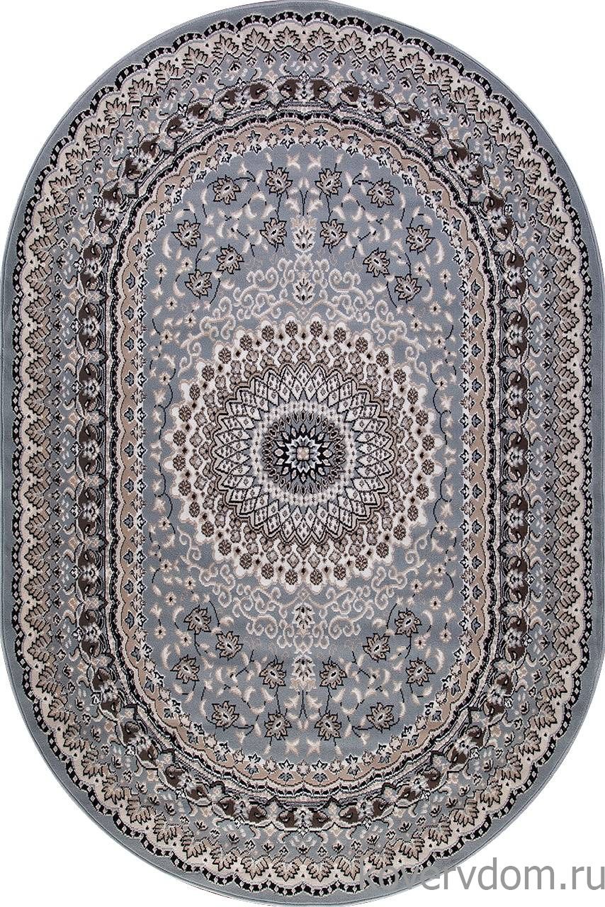 Ковер SIERRA D504 BLUE-BROWN Овал Ковер SIERRA D504 BLUE-BROWN Овал