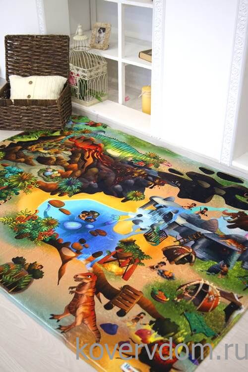 Детский развивающий 3D ковер Парк Юрского периода 86030